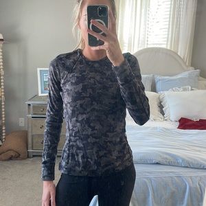 Black camo lululemon long sleeve